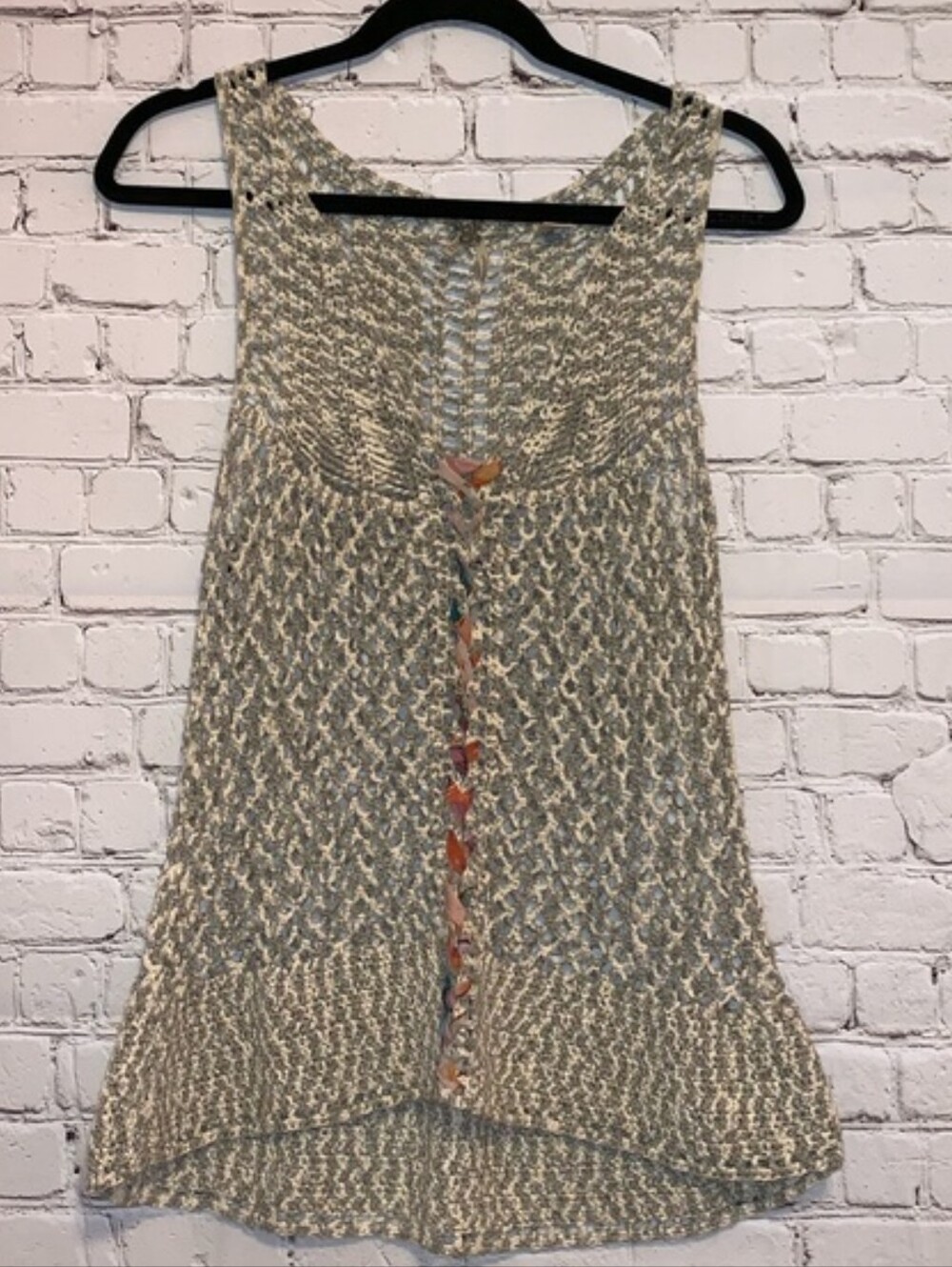 BKE Crocheted Sweater Vest sz M